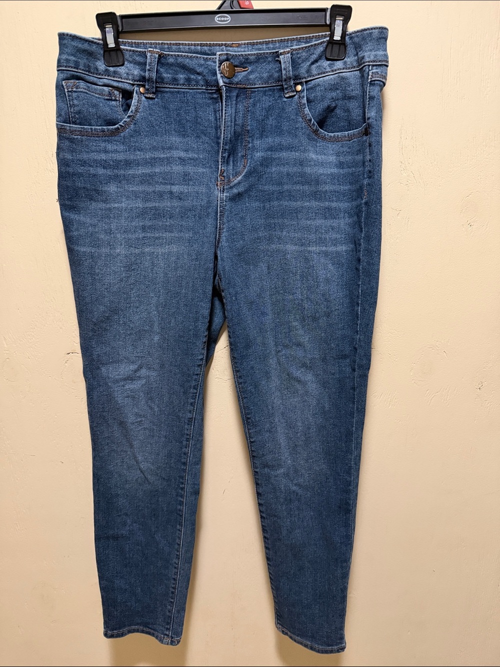 Classic Women's Blue Denim Jeans - Comfortable Everyday Fit